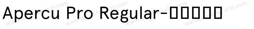 Apercu Pro Regular字体转换
